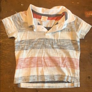 Gymboree red white and blue polo shirt